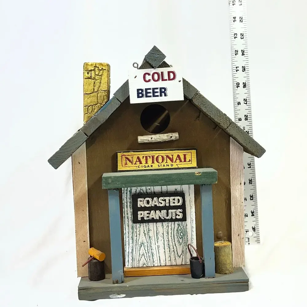 Wood Country Store Birdhouse 8x7x12